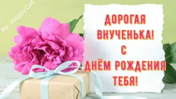 Душевное поздравление с Днем Рождения для любимой внучки! ✨